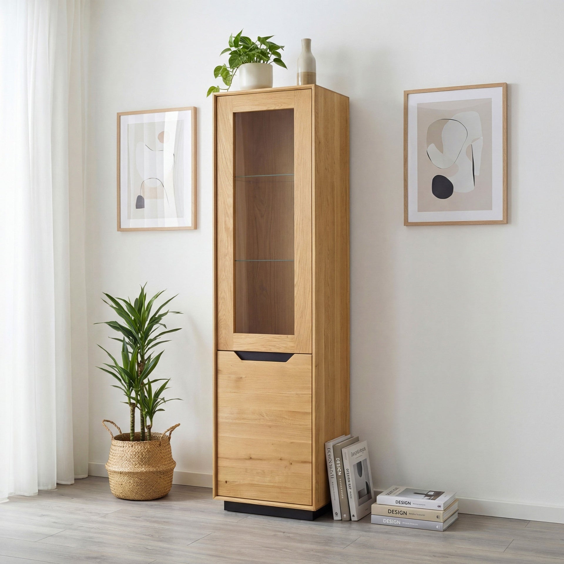 Vitrine aus massiver Eiche Bremen 1