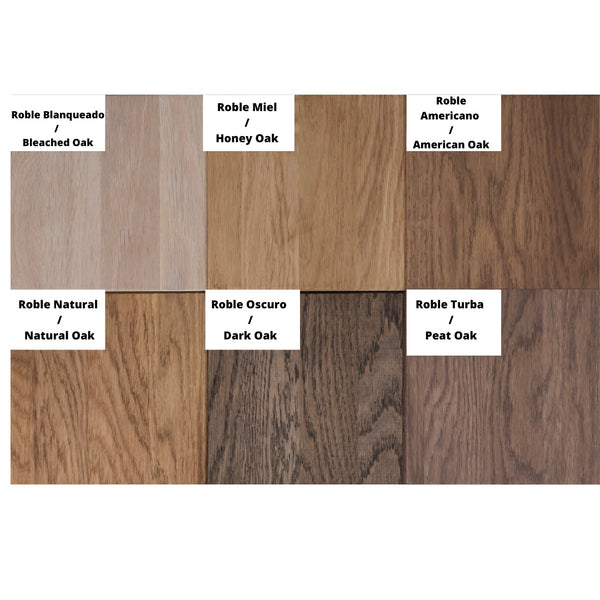 Farbmuster von massivem Eichenholz | NordicStory