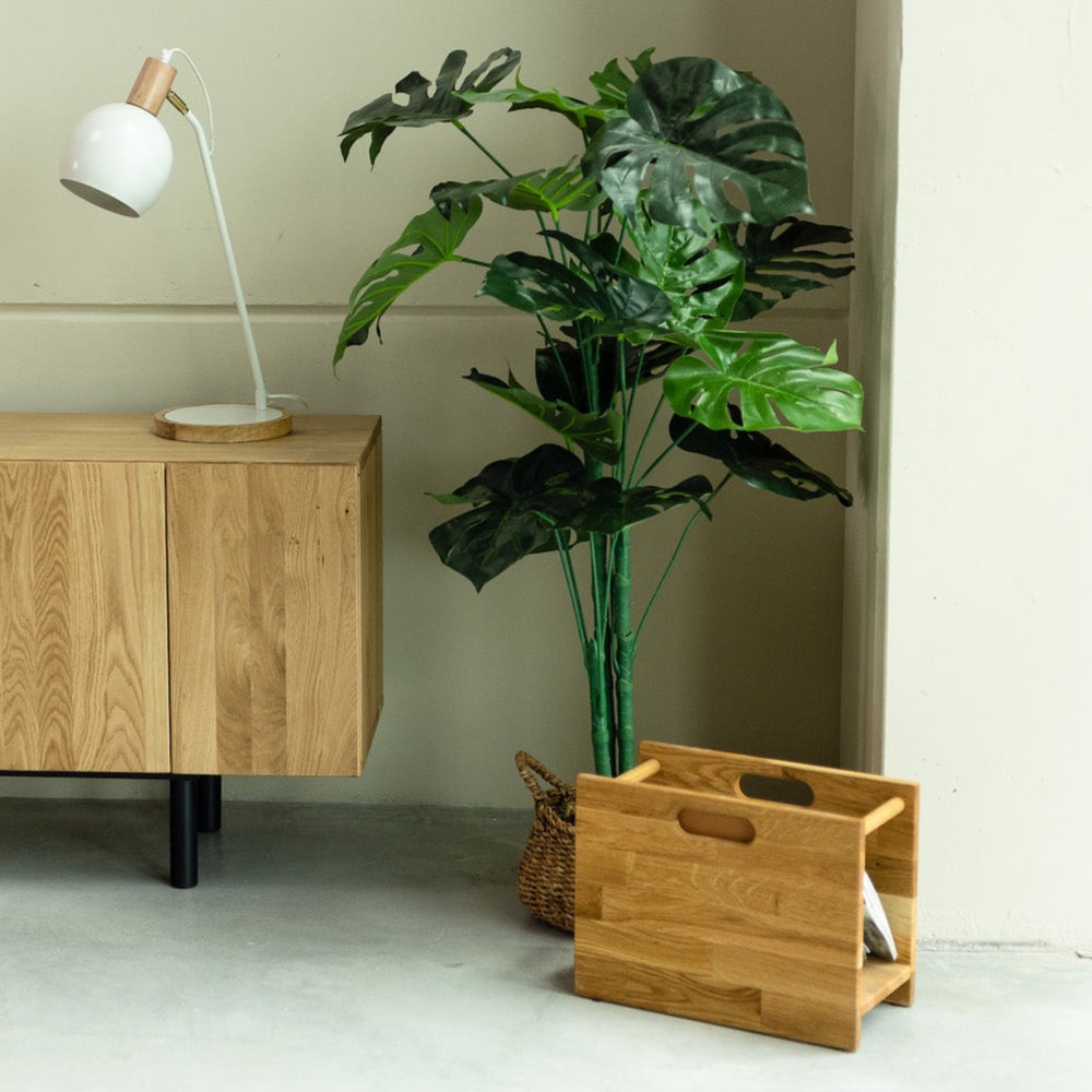 NordicStory Zeitschriftenständer Massivholz Eiche