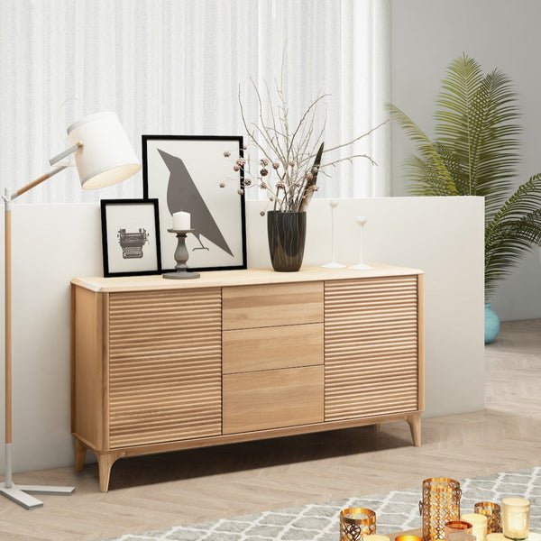 NordicStory Sideboard Kommode aus massiver Eiche Oxford 3.2.3