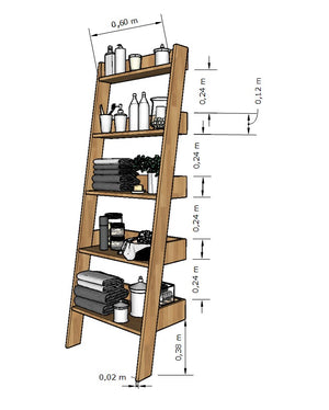 NordicStory Bücherregal aus massiver Eiche NordicStory Bücherregal aus massiver Eiche