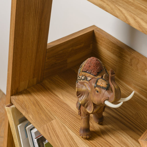 NordicStory Nordic Retro Eiche Massivholz Bücherregal