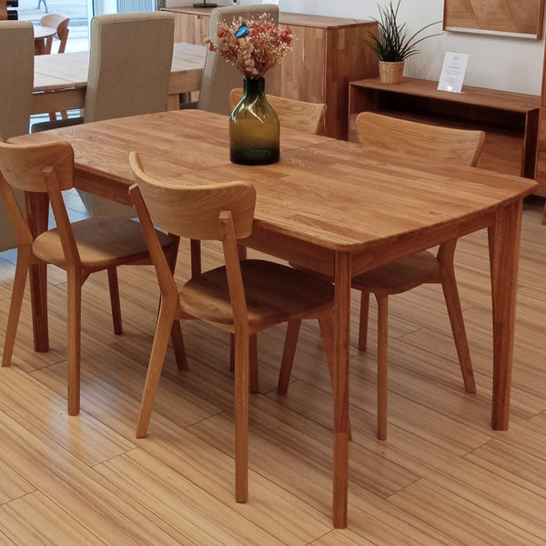 NordicStory Ausziehbarer Esstisch aus massivem Eichenholz