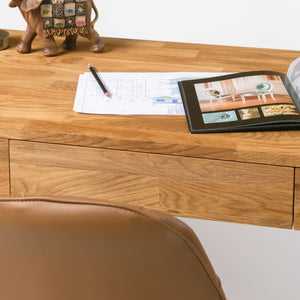 NordicStory Büroschreibtisch Eiche nordisch Massivholz Büroschreibtisch Eiche nordisch Massivholz