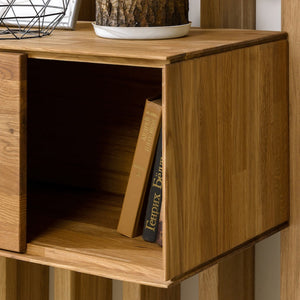 NordicStory Schwebeschrank Eiche massiv Hängeschrank Hängeschrank