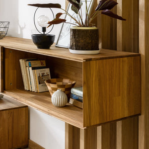 NordicStory Schwebeschrank Eiche massiv Hängeschrank Hängeschrank