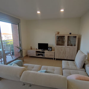 NordicStory Massiver Eichenschrank Vitrine