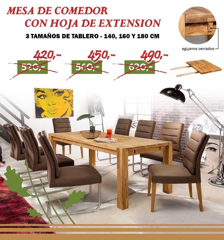 NordicStory Ausziehbarer Esstisch aus massiver Eiche XL