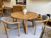 NordicStory Massivholz Couchtisch Eiche, rechteckiger Tisch, runder Tisch, ausziehbarer Tisch Eiche, Ausziehtisch Eiche
