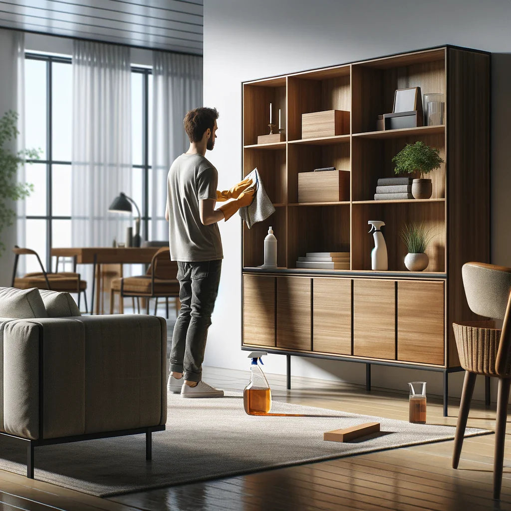 Wie reinigt man Holzvitrinen?