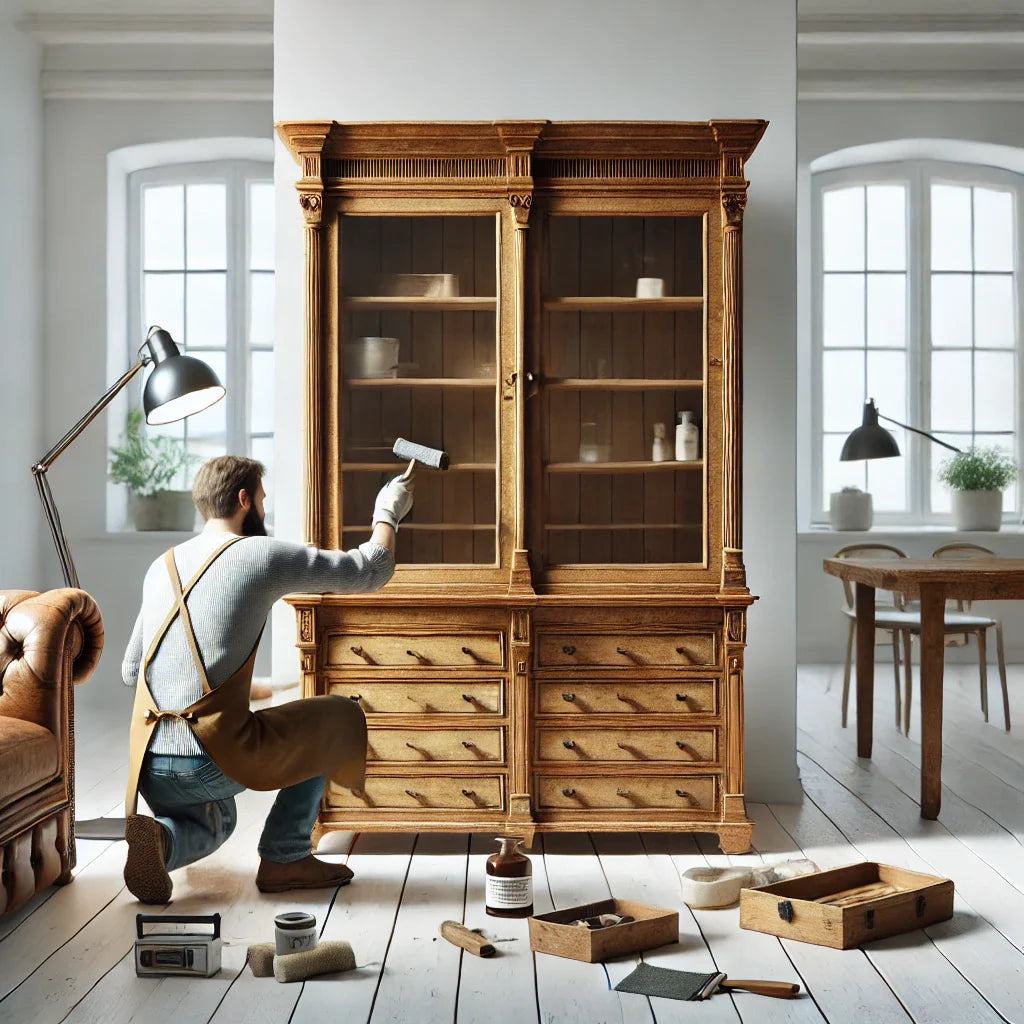 Wie man eine antike Holzvitrine restauriert