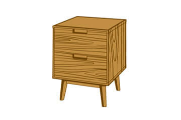 Nachttische aus Eiche Massivholz