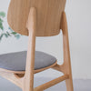 NordicStory 2er- oder 4er-Pack Varde Esszimmerstühle, Gestell aus massivem Eichenholz, Holzstühle 