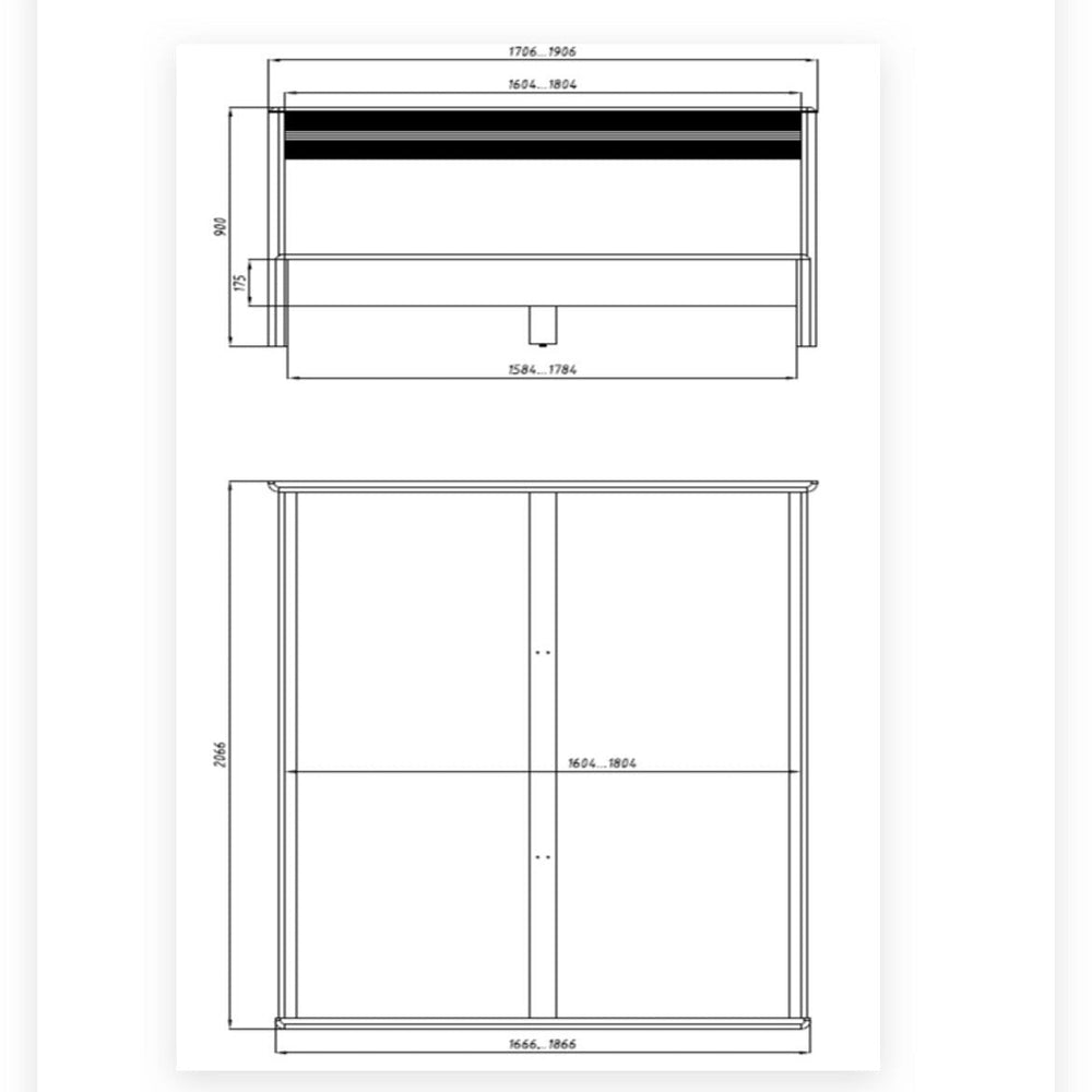 Oxford Eiche massiv Doppelbett, 160x200 cm / 180x200 cm | NordicStory