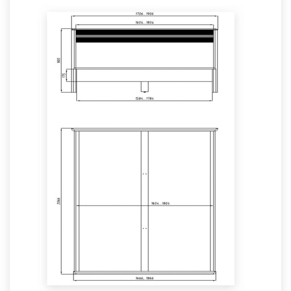 Ehebett aus massiver Eiche Oxford | NordicStory