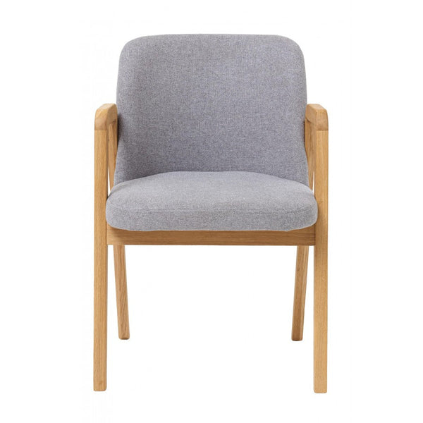 Set aus 2 oder 4 Esszimmerstühlen aus massiver Eiche Chill, gepolstert | VESKOR