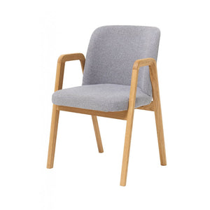Set aus 2 oder 4 Esszimmerstühlen aus massiver Eiche Chill, gepolstert | VESKOR