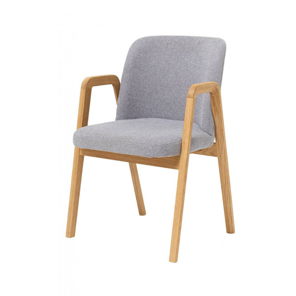 Set aus 2 oder 4 Esszimmerstühlen aus massiver Eiche Chill, gepolstert | VESKOR