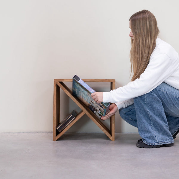 Beistelltisch, Eiche massiv Nachttisch Dänemark, 45 x 30 x 45 cm | NordicStory