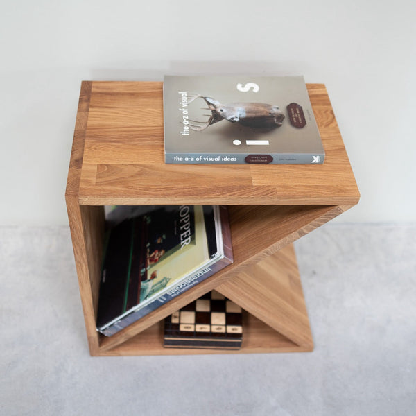 Beistelltisch, Eiche massiv Nachttisch Dänemark, 45 x 30 x 45 cm | NordicStory