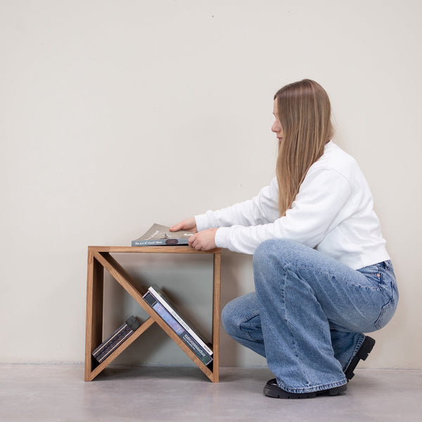 Beistelltisch, Eiche massiv Nachttisch Dänemark, 45 x 30 x 45 cm | NordicStory