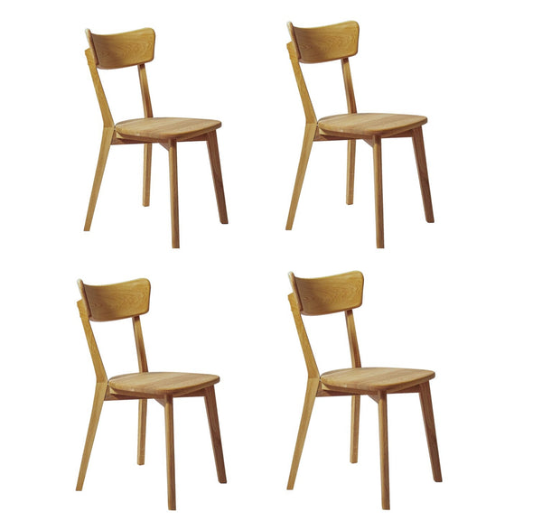 2er- oder 4er-Pack Eiche massiv Esszimmerstühle Diana | NordicStory