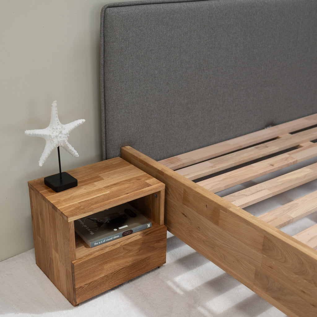 Eiche massiv Doppelbett Pola : NordicStory