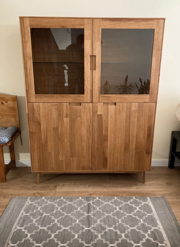 Kleiderschrank Escandi 3 aus massiver Eiche, 120 x 45 x 155 cm | NordicStory