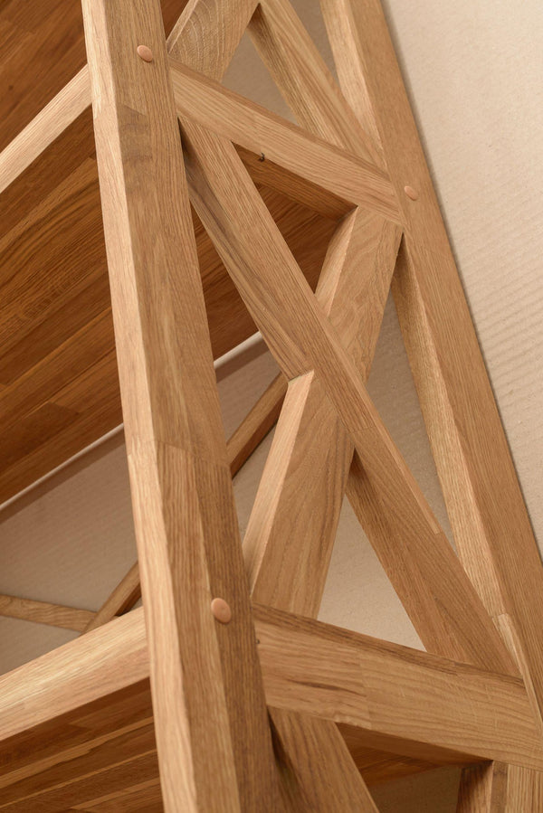 Bücherregal Bücherregal aus massiver Eiche Royal, 79 x 30 x 198 cm, NordicStory