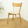 2er- oder 4er-Pack Eiche massiv Esszimmerstühle Diana Beige | NordicStory