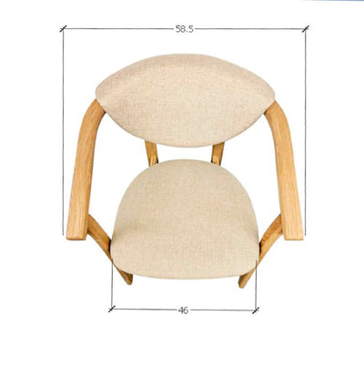 2er- oder 4er-Pack Alexis Esszimmerstühle, Gestell Eiche massiv, Polsterung Beige | NordicStory