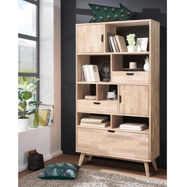 Bücherregal aus massiver Eiche Escandi 3 | NordicStory