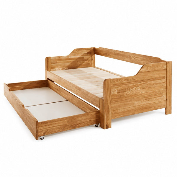 Ausziehbares Bett aus massiver Eiche Frida | NordicStory