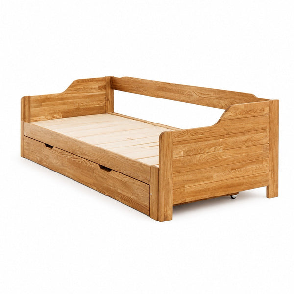 Ausziehbares Bett aus massiver Eiche Frida | NordicStory