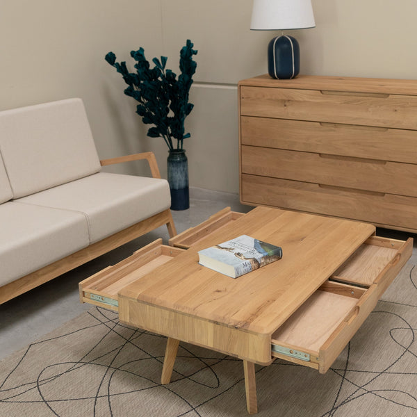 2-Sitzer-Sofa aus Massivholz Sweden | VESKOR