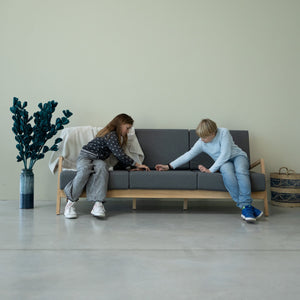3-Sitzer-Sofa aus Massivholz Sweden | VESKOR