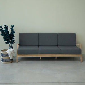3-Sitzer-Sofa aus Massivholz Sweden | VESKOR