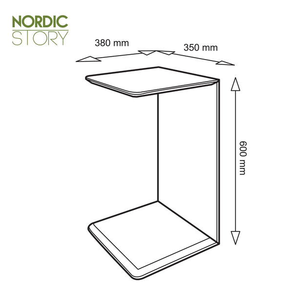 Beistelltisch aus massiver Eiche Sono 2 | NordicStory