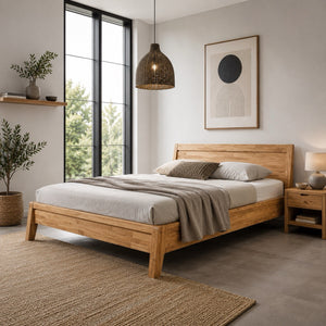 Bett aus massiver Eiche Bridget | NordicStory