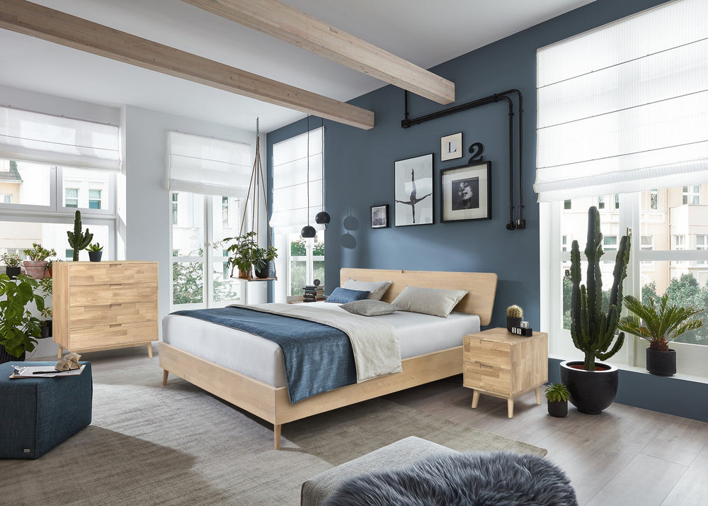 Bett aus massiver Eiche Escandi | NordicStory