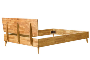 Bett aus massiver Eiche Escandi | NordicStory
