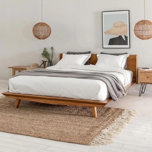 Bett aus massiver Eiche Malmo | VESKOR