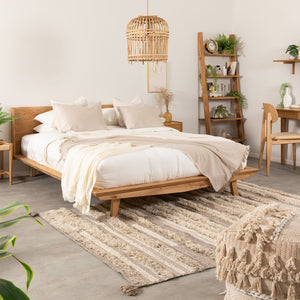 Bett aus massiver Eiche Malmo | VESKOR