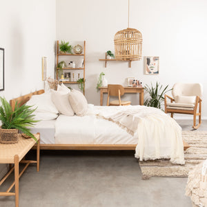 Bett aus massiver Eiche Malmo | VESKOR