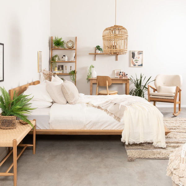 Bett aus massiver Eiche Malmo | VESKOR