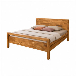 Bett aus massiver Eiche Next | NordicStory