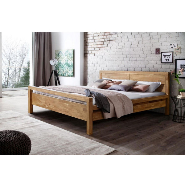 Bett aus massiver Eiche Next | NordicStory