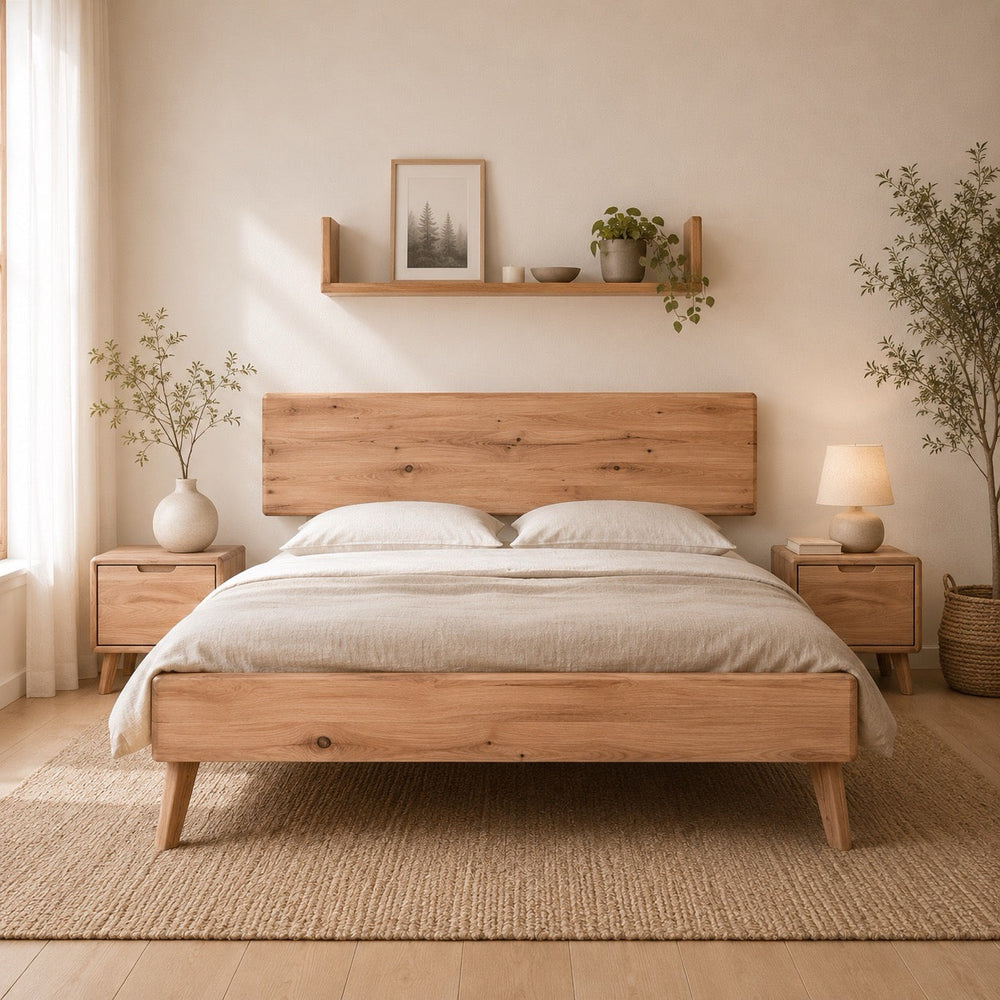 Bett aus massiver Eiche Sweden | VESKOR