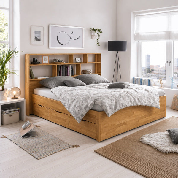 Bett aus massiver Eiche Sofia | NordicStory