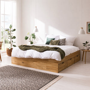 Bett aus massiver Eiche Sofia | NordicStory